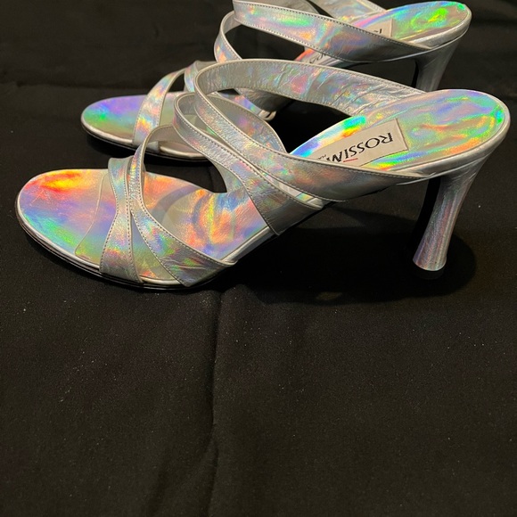 Rossimoda iridescent silver sandal - Picture 3 of 6